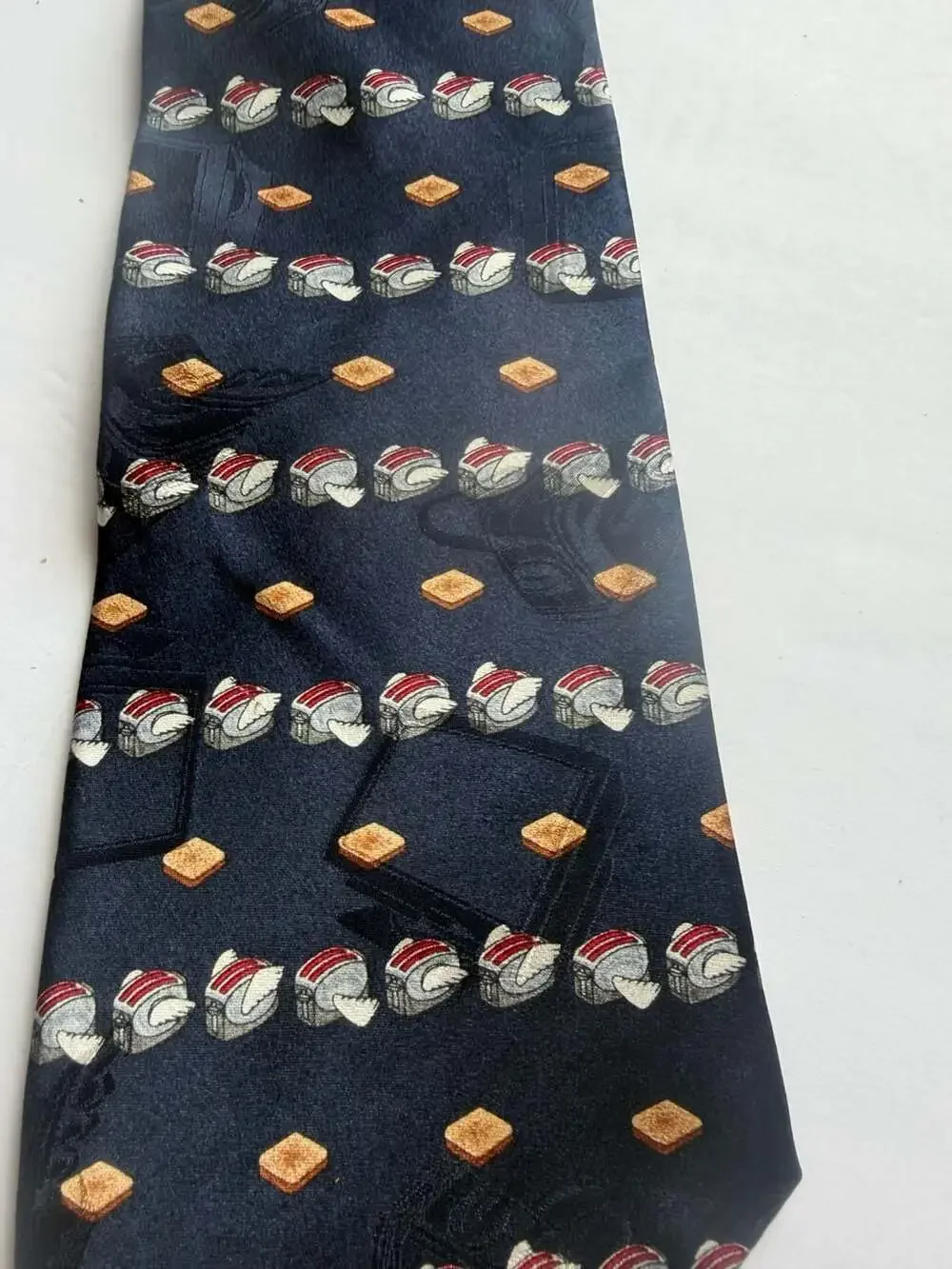 After Dark Flying Toasters Pattern Men's 100% Silk Necktie